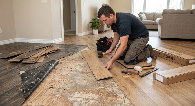 Vinyl Plank Floor Installation in Palm Beach Gardens, FL